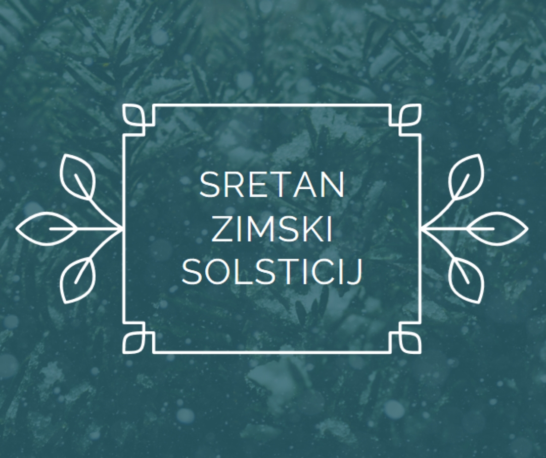 Zimski solsticij green modern-simple