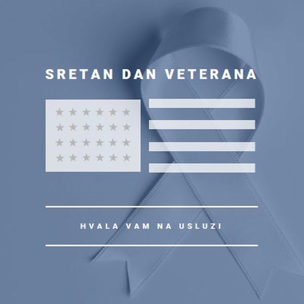 U čast američkih veterana gray modern-simple