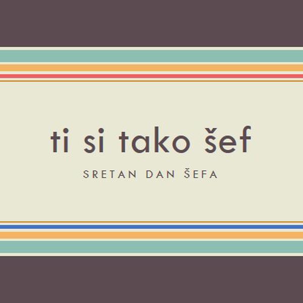 Ti si tako dobar šef brown vintage-retro