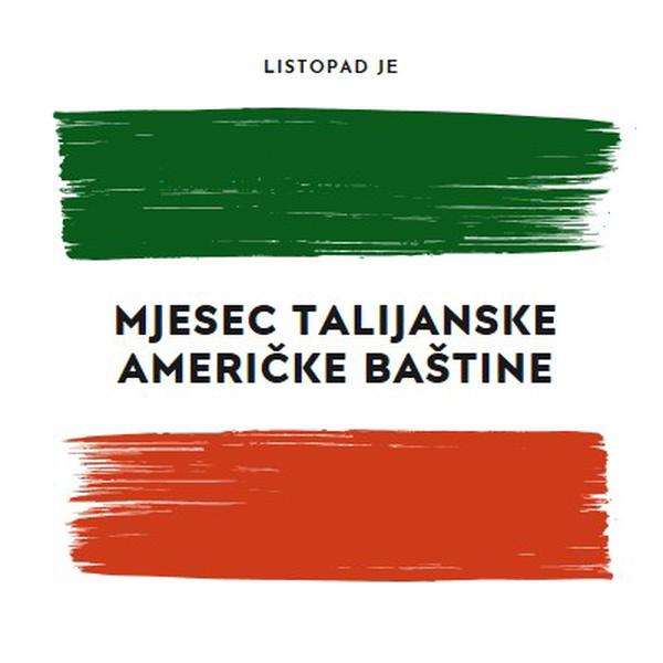 Proslavite talijansku američku baštinu white modern-bold