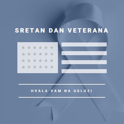 U čast američkih veterana gray modern-simple