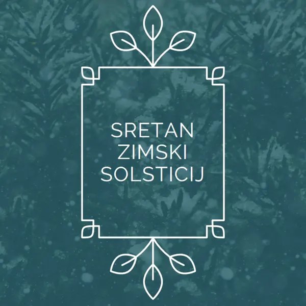Zimski solsticij green modern-simple