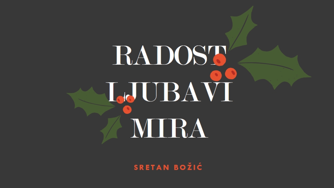 Mir, ljubav, radost gray modern-simple