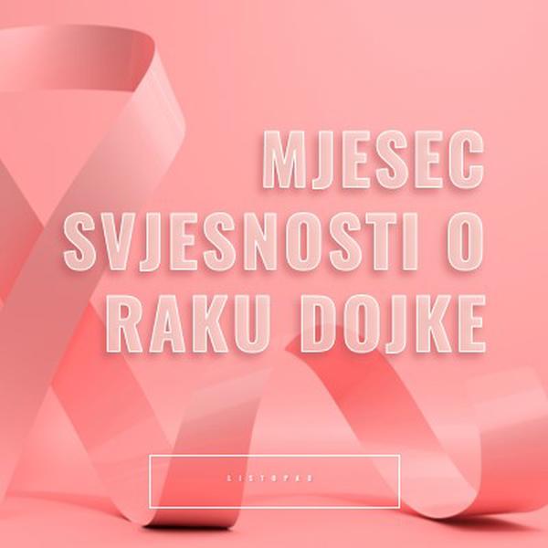 Obaviještenost o raku dojke pink modern-bold