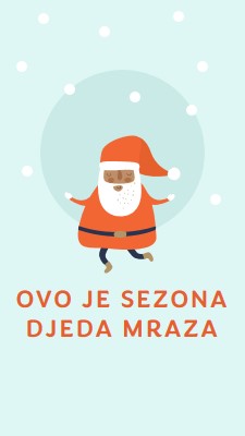 Ovo je sezona Djeda Mraza blue whimsical-color-block