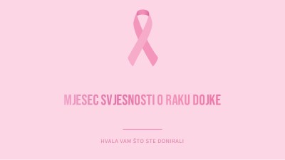 Mjesec svjesnosti o raku dojke pink modern-simple