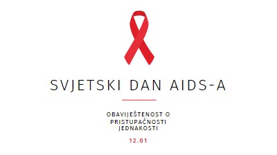 Podizanje svijesti o AIDS-u white modern-simple