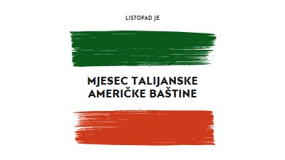 Proslavite talijansku američku baštinu white modern-bold