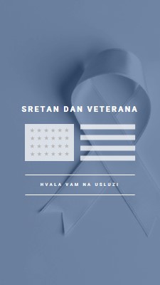 U čast američkih veterana gray modern-simple