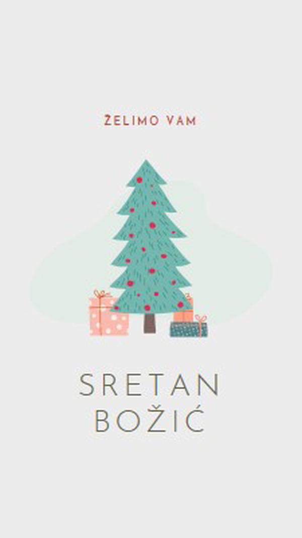 Želimo vam sretan Božić pink whimsical-color-block