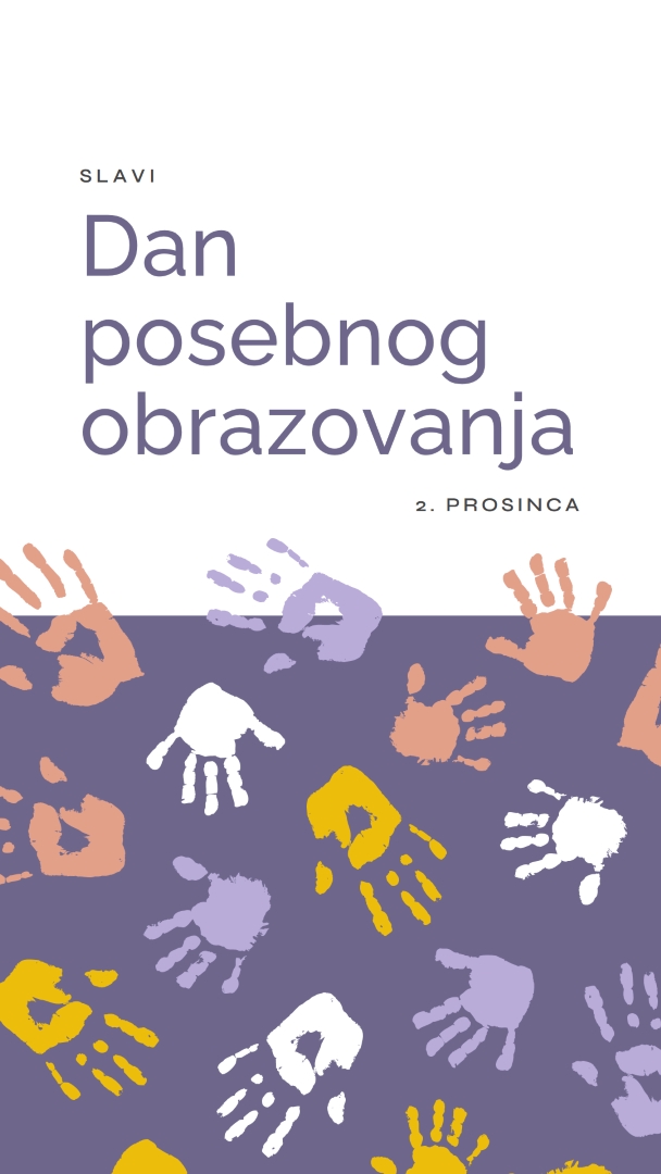 Proslava posebnog dana obrazovanja purple whimsical-color-block
