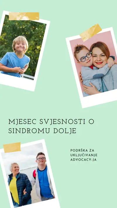 Svjesnost o down sindromu green modern-simple
