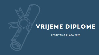 Vaša diploma blue modern-simple