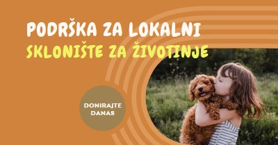 Pomoć za sklonište orange whimsical-color-block