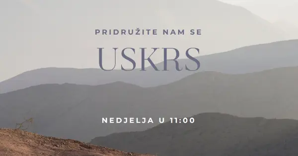 Pridružite nam se u Uskrsnu nedjelju gray modern-simple