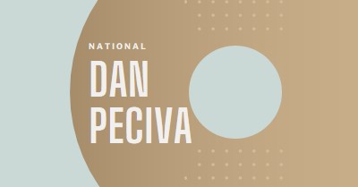 Nacionalni dan peciva brown modern-simple