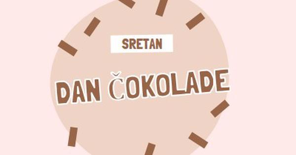 Sretan dan čokolade brown organic-simple