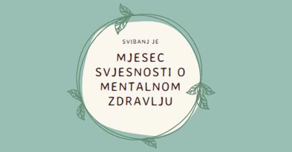 Poštuj svijest o mentalnom zdravlju green organic-simple