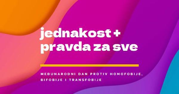 Čast Međunarodni dan protiv homofobije purple modern-bold