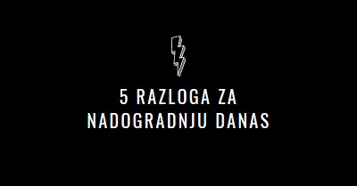 Pet razloga za nadogradnju black modern-bold