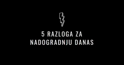 Pet razloga za nadogradnju black modern-bold