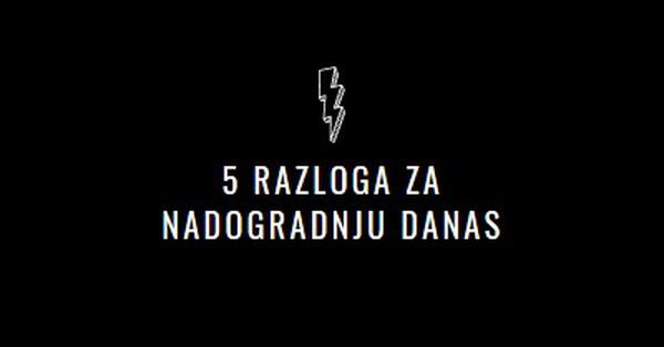 Pet razloga za nadogradnju black modern-bold