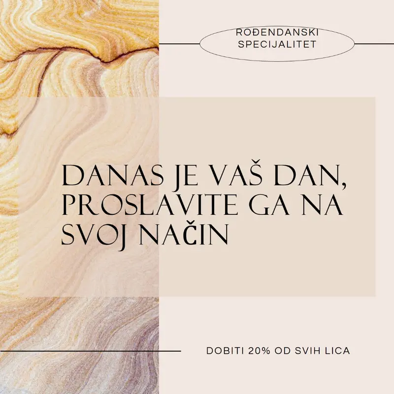 Rođendanska počast za vas brown modern,elegant,clean