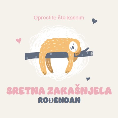 Zakašnjele rođendanske želje white playful,cute,illustrative,whimsical,friendly,charming,graphic