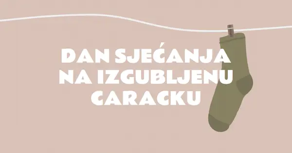 Dan sjećanja na izgubljenu socku brown whimsical-color-block