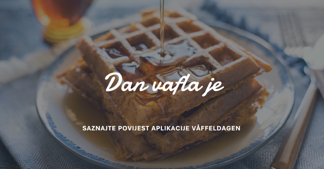 Dan vafla je blue modern-simple