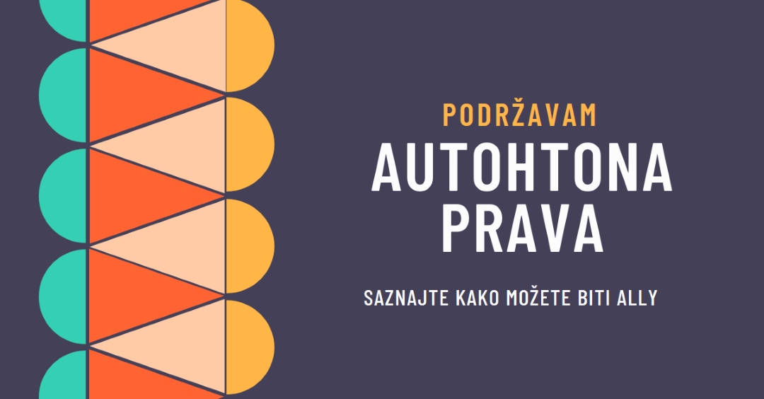 Podrška za autohtona prava blue modern-color-block