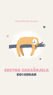 Zakašnjele rođendanske želje white playful,cute,illustrative,whimsical,friendly,charming,graphic