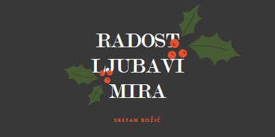 Mir, ljubav, radost gray modern-simple