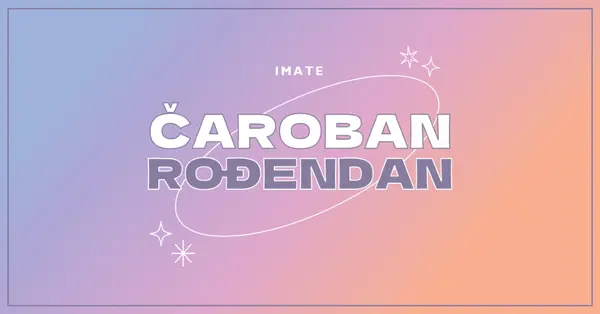 Čarobni rođendan purple magical,modern,gradient