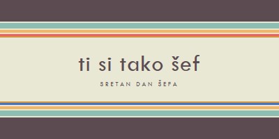 Ti si tako dobar šef brown vintage-retro