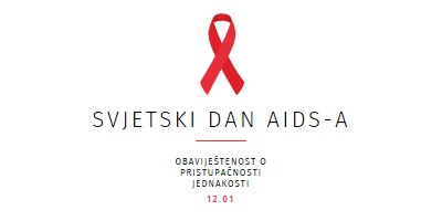 Podizanje svijesti o AIDS-u white modern-simple