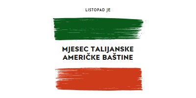 Proslavite talijansku američku baštinu white modern-bold