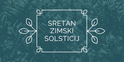 Zimski solsticij green modern-simple