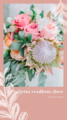 Proljetni svadbeni show pink organic-simple