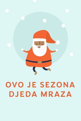 Ovo je sezona Djeda Mraza blue whimsical-color-block