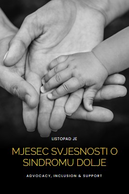 Mjesec svjesnosti o down sindromu black modern-simple