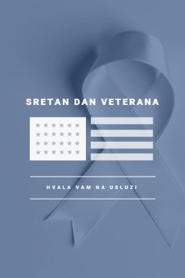 U čast američkih veterana gray modern-simple