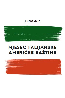 Proslavite talijansku američku baštinu white modern-bold