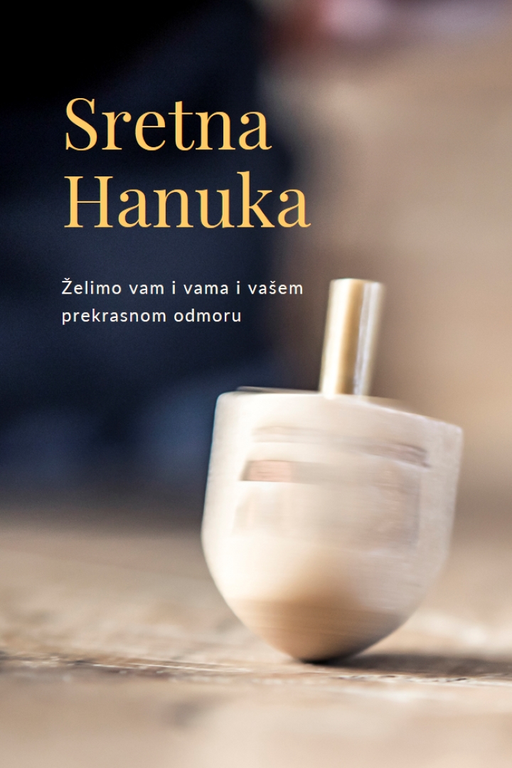 Ljepota Hanuke yellow modern-simple