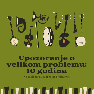 Upozorenje o velikom problemu green retro,graphic,music