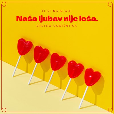 Naša ljubav nije loša yellow bold,bright,graphic