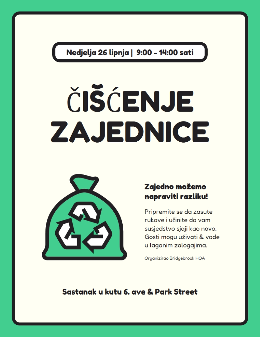 Jednostavan letak minimalnog aktivizma green modern,bold,frame,vector
