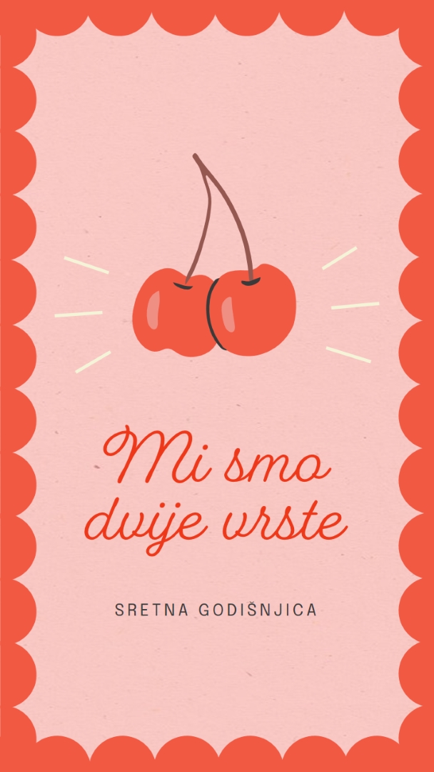 Mi smo dvije vrste red illustration,retro,playful