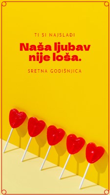 Naša ljubav nije loša yellow bold,bright,graphic