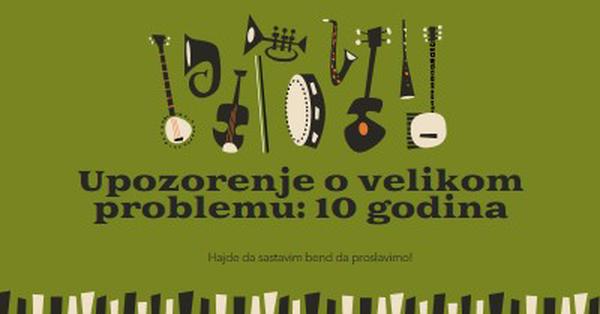 Upozorenje o velikom problemu green retro,graphic,music